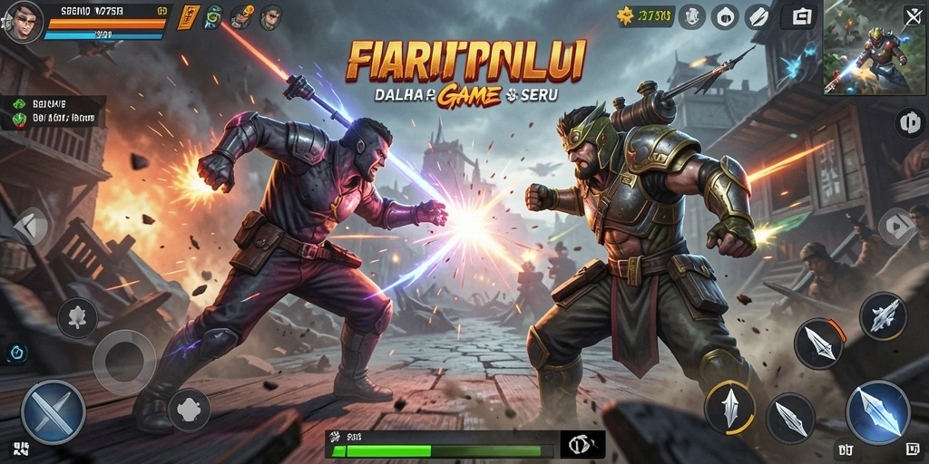 Tampilan mendebarkan dari gameplay Action 2757.