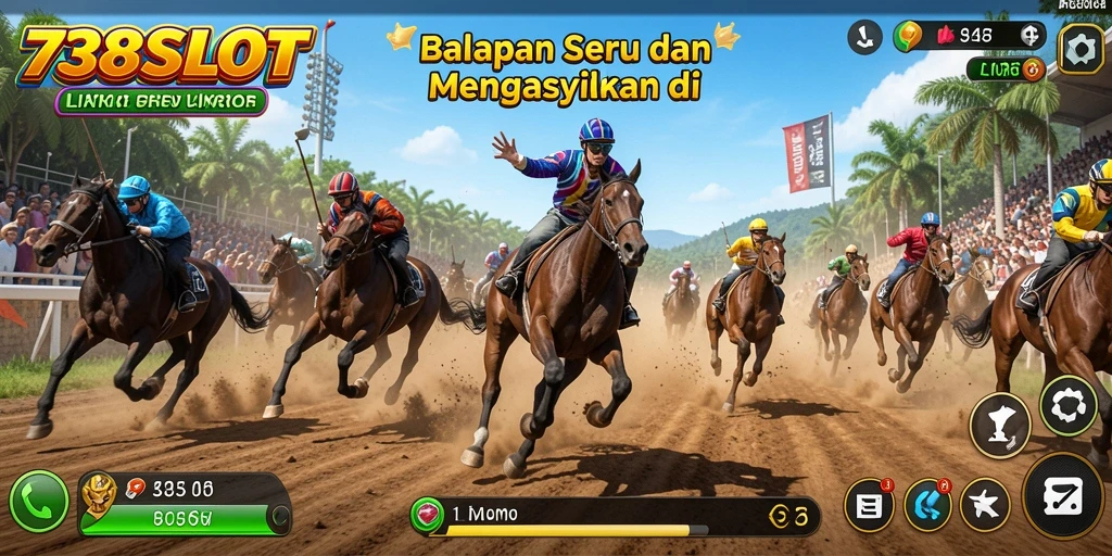 Tampilan menakjubkan dari balapan di 738SLOT.