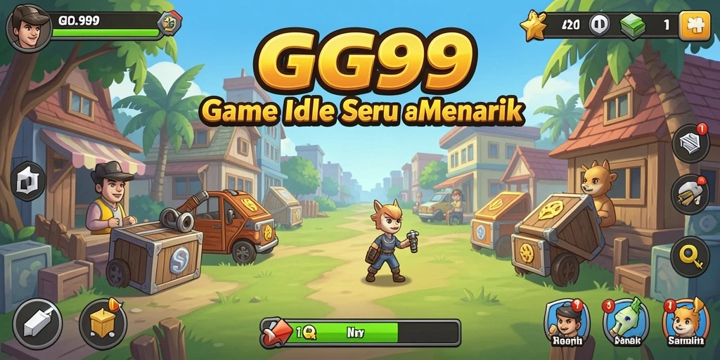 Tampilan gameplay GG99 yang menarik dan santai dalam genre Idle.