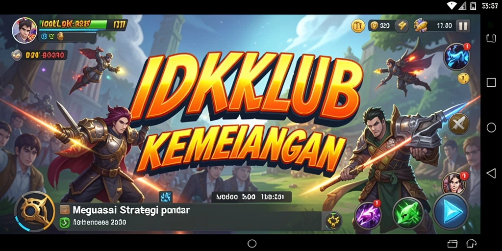 Tampilan gameplay IDKLUB yang seru dalam pertempuran strategi.