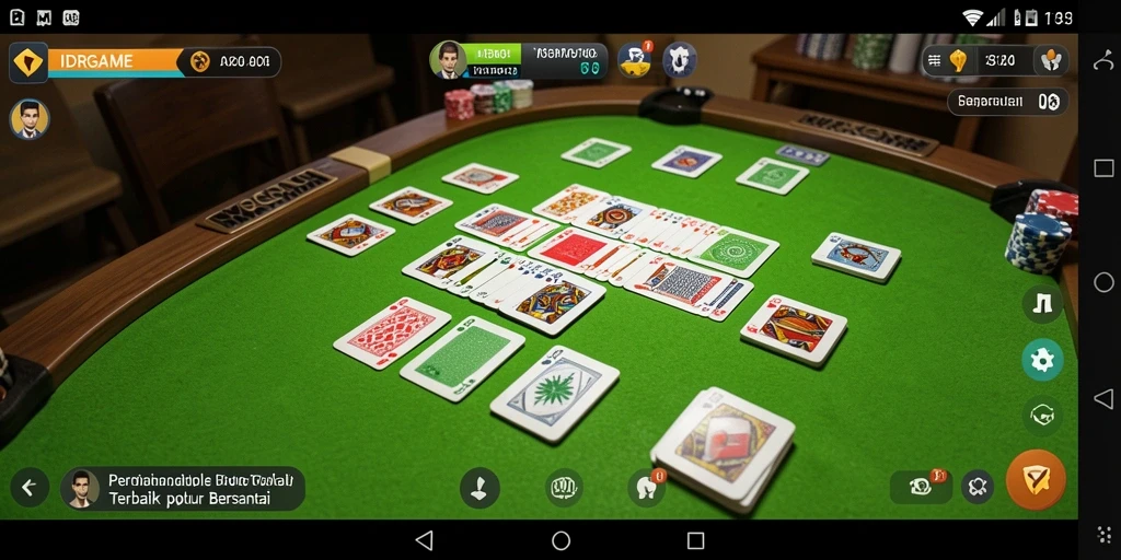 Tampilan gameplay Gaple yang seru di IDRGAME.