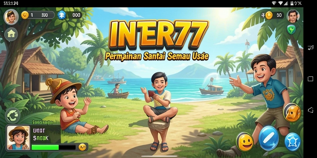 Tampilan gameplay INTER77 yang menarik dan penuh warna.