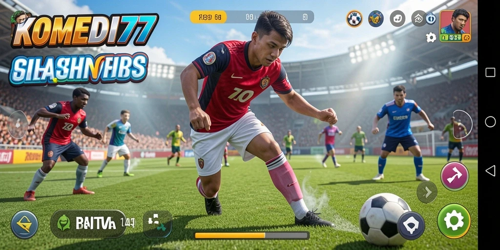 Tampilan gameplay seru dan lucu di KOMEDI77.