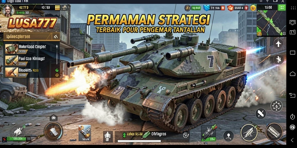 Tangkapan layar gameplay LUSA777 menampilkan aksi strategi yang seru.
