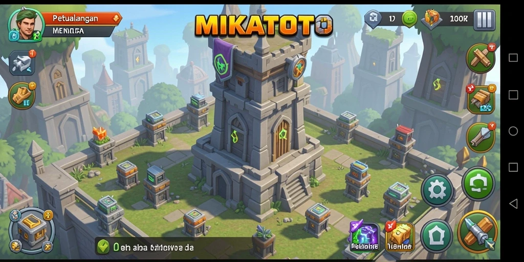 Tampilan gameplay MIKATOTO yang menegangkan dan menawan di setiap level.