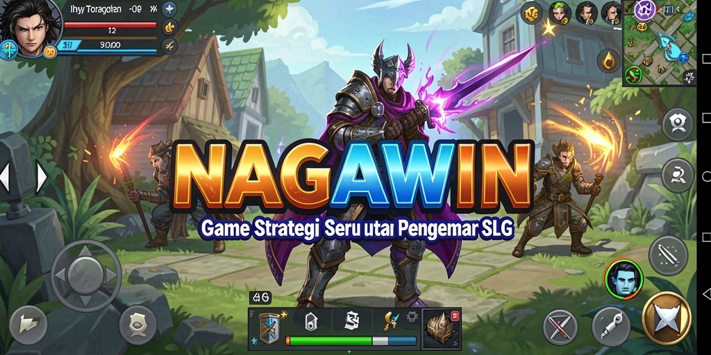 Tampilan gameplay SLG yang menarik dan interaktif di NAGAWIN.