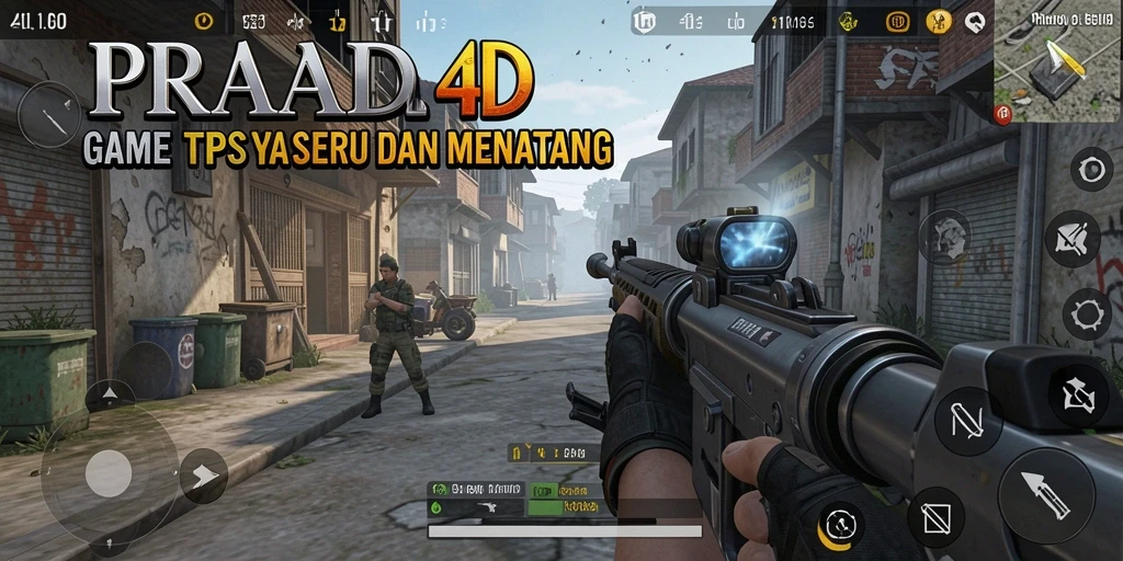 Gameplay PRADA4D yang mendebarkan dengan aksi seru.