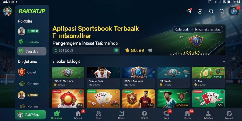 Tampilan antarmuka RAKYATJP yang menarik dan mudah digunakan.
