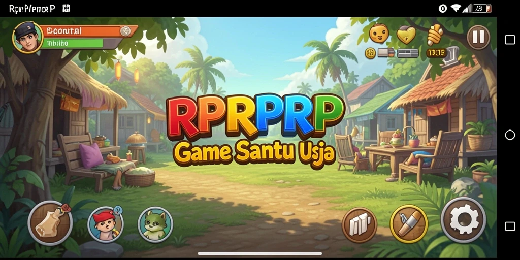 Tampilan gameplay RPRPRP yang ceria dan menghibur.
