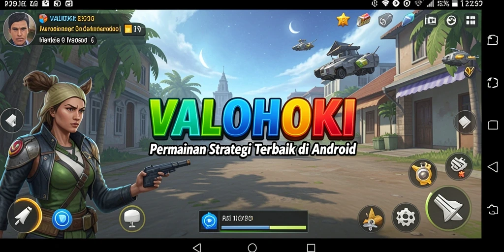 Tangkapan layar menunjukkan aksi pertempuran strategi dalam VALOHOKI.