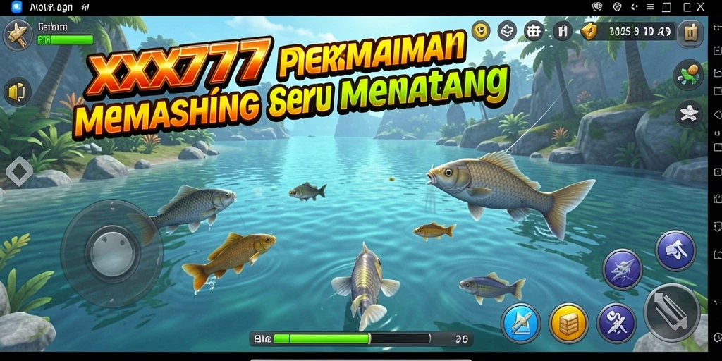 Tampilan gameplay XXX777 yang menawan dan mendebarkan dari aktivitas memancing.